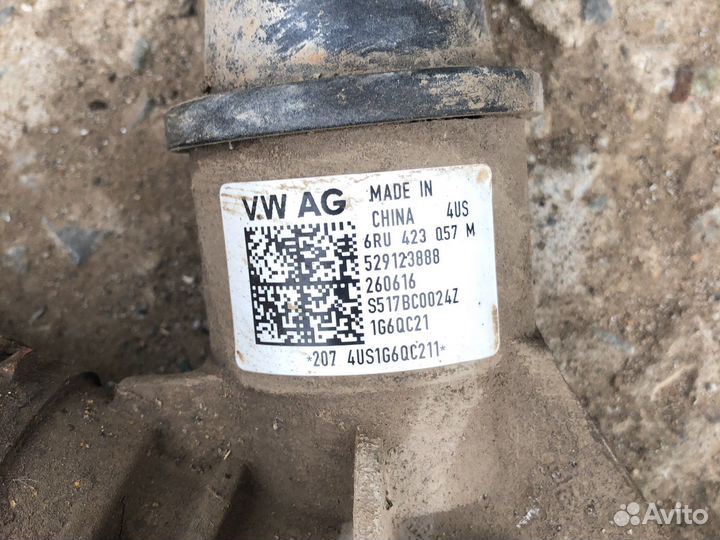 Volkswagen polo рулевая рейка