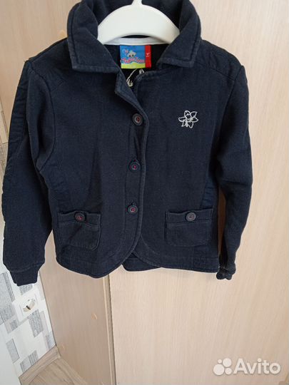 Пиджачок хлопок для девочки 110см