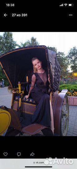 Вечернее платье на выпускной черное