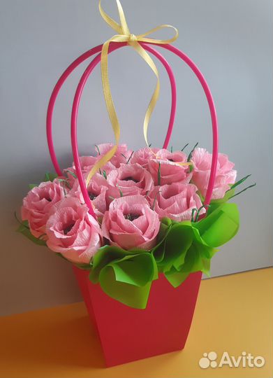 Сладкие букеты из конфет