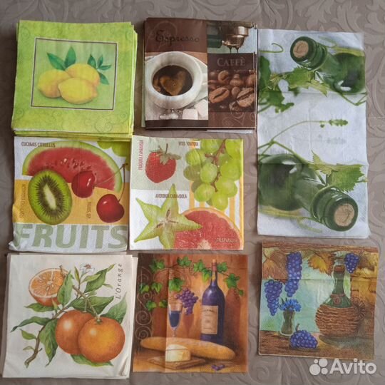 Салфетки для декупажа много