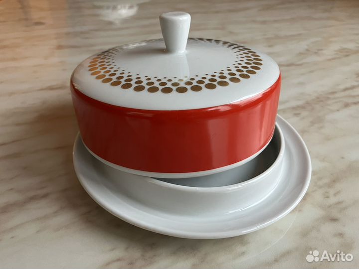 Масленка ГДР фарфор