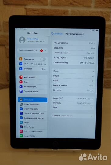 iPad AIR 2 оригинал как новый