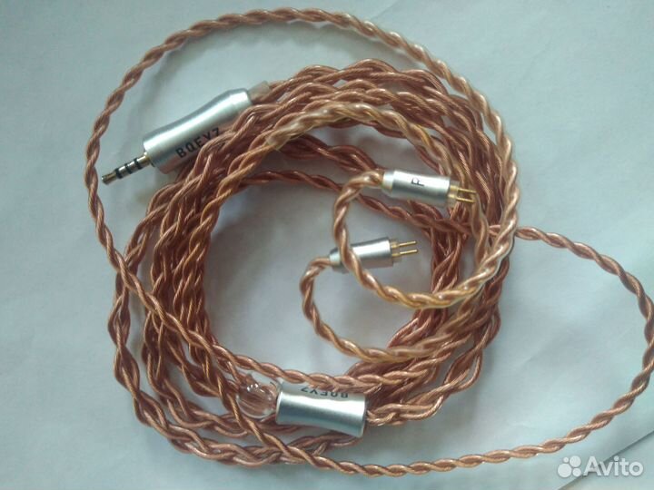 Кабели для наушников, разъём 2pin