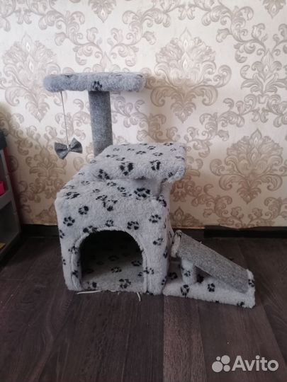 Домик для кошки с когтеточкой