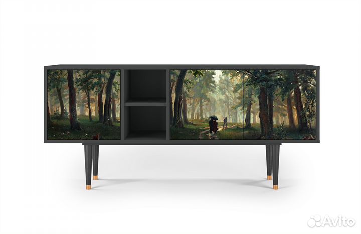 Тв-тумба T5 - Антрацит - Rain in the Oak Forest
