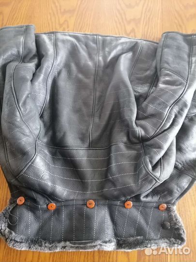 Дубленка натуральная для мальчика, турецкая