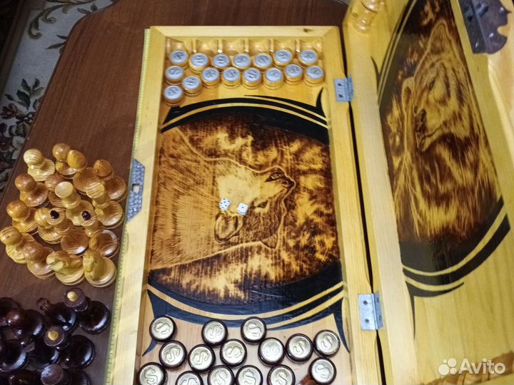 Нарды шахматы ручной работы