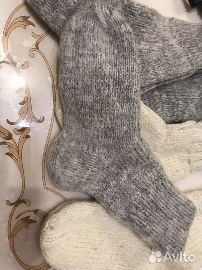 Шапка Носки шерстяные ручная работа