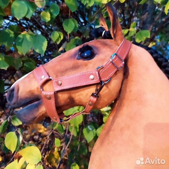 Хоббихорс с набором амуниции, лошадка на палке