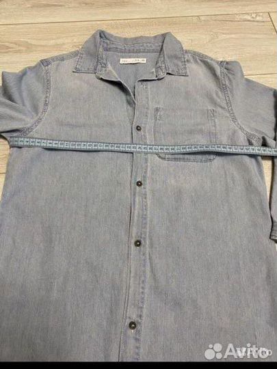 Джинсовая рубашка zara р 152