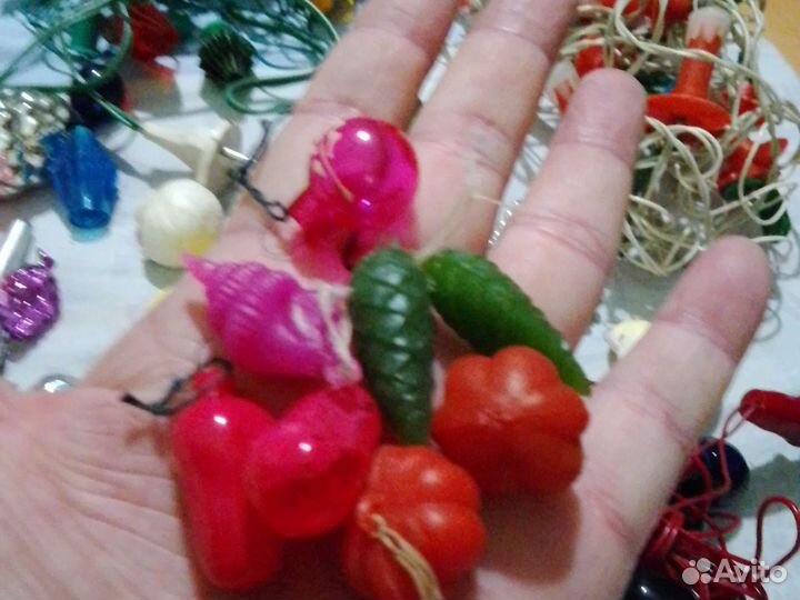 Ёлочные игрушки из СССР. Гирлянды