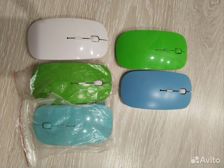 Мышь беспроводная цвет красный розовый зеленый бел