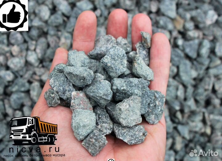 Щебень, песок, грунт, чернозем, торф