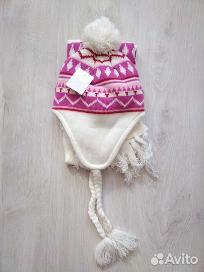 Комплект шапка и шарф для девочки