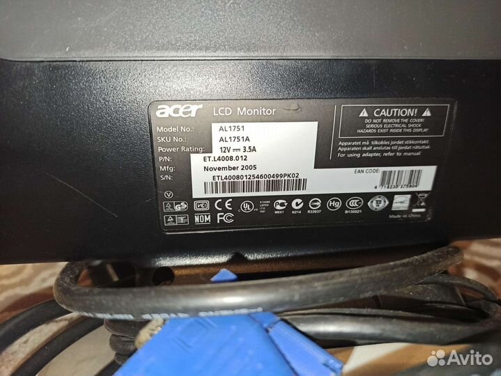 Монитор Acer al1751