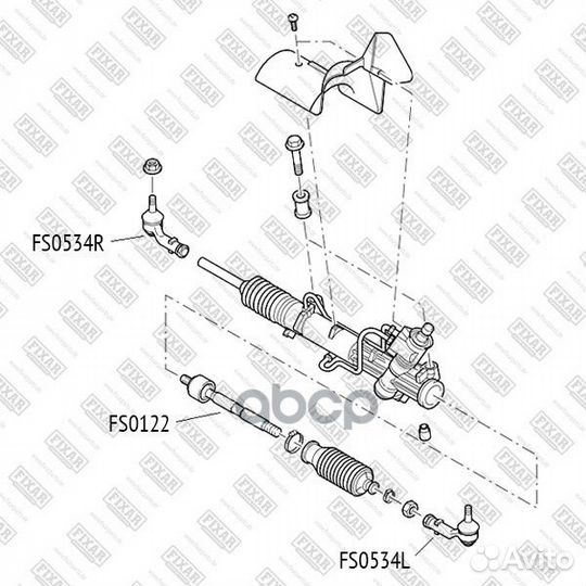 Наконечник рулевой тяги правый прав FS0534R