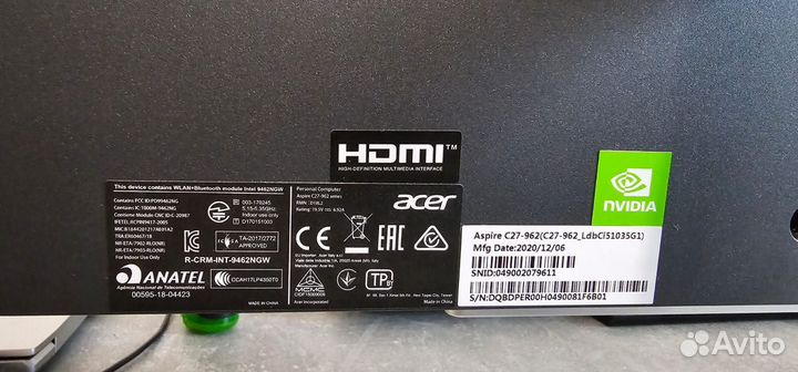 Моноблок Acer Aspire C27-962