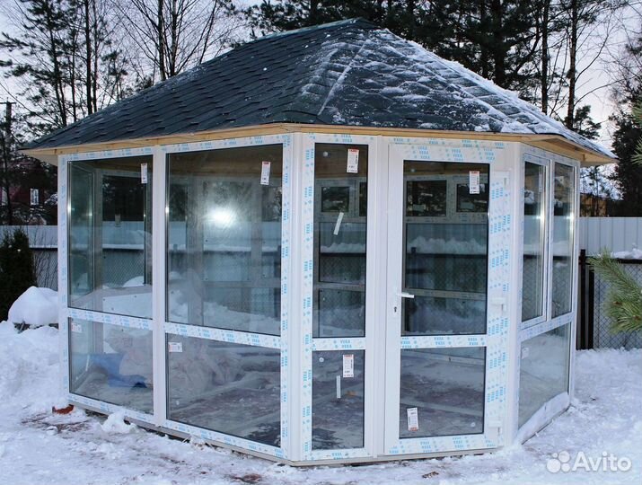 Остекление террас, веранд, беседок