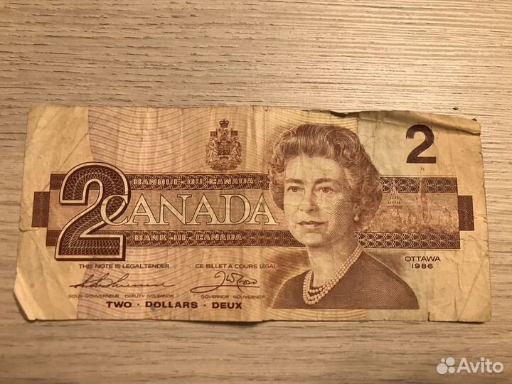Канадский доллар 1986 года