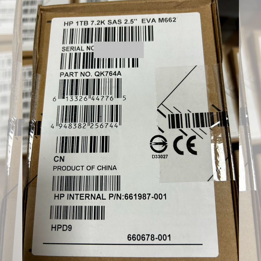 [QK764A] Жесткий Диск Hp 1tb 660678-001 Eva Qk764a