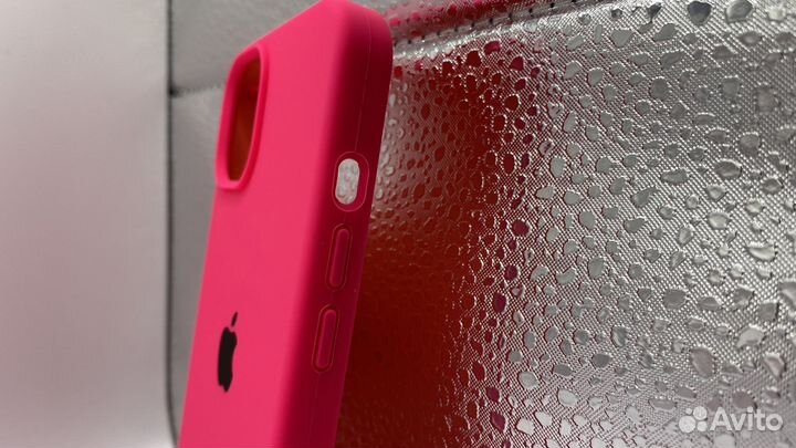 Чехол на iPhone 14 Silicon Case Shiny Pink
