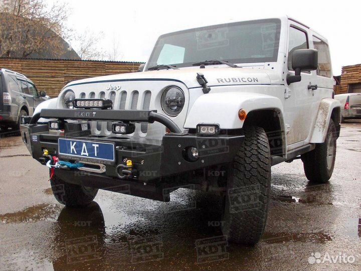 Передний силовой бампер алюминиевый - Jeep Wrangle