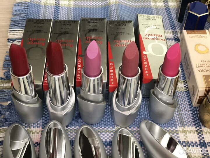 Губные помады Givenchy, Dior, Guerlain