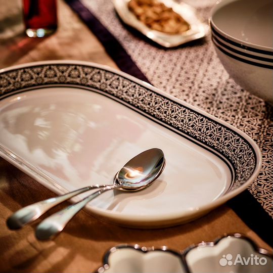 Блюдо овальное 38x21см Хембьюден Икеа из Фарфора