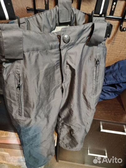 Полукомбинезон, штаны утеплённые для мальчика 110