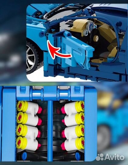 Конструктор автомобиль Bugatti Chiron