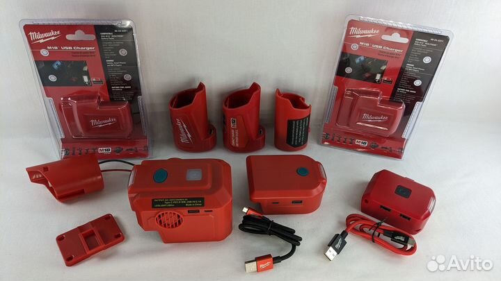 Адаптеры-зарядные устройства Milwaukee 12-18в