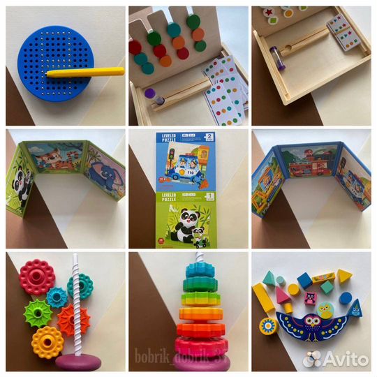 Деревянные Развивающие игрушки для детей