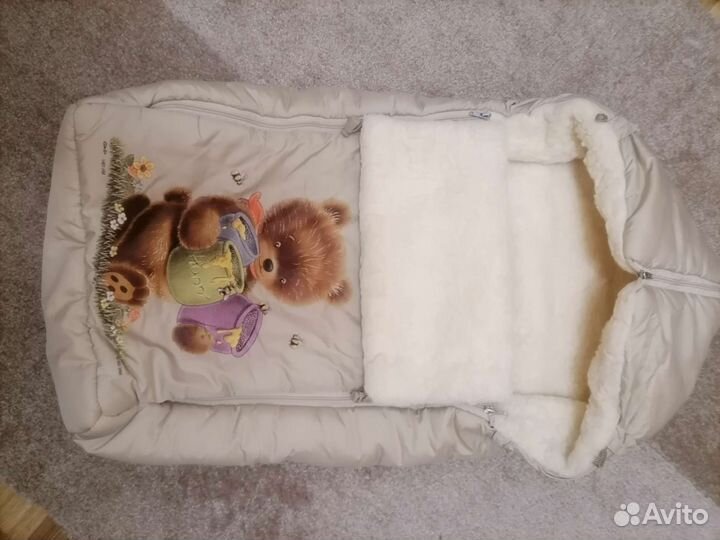 Зимний конверт в коляску и санки