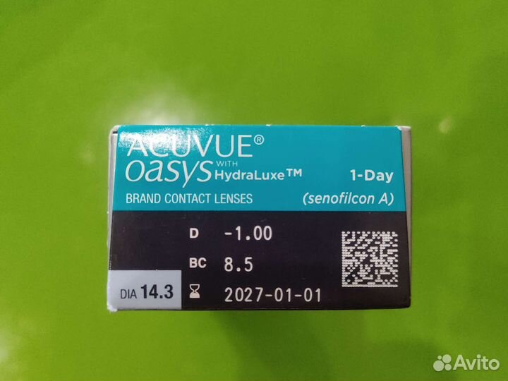 Контактные линзы acuvue oasys 1 day