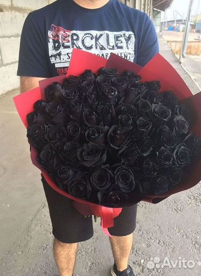 Чёрные розы. Букеты Цветы доставка