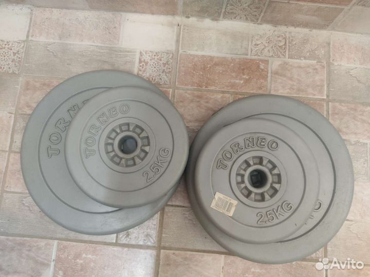Спортивные блины, гири, грифы Torneo