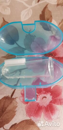 2 Детских силиконовых зубных щеток (напальчников)