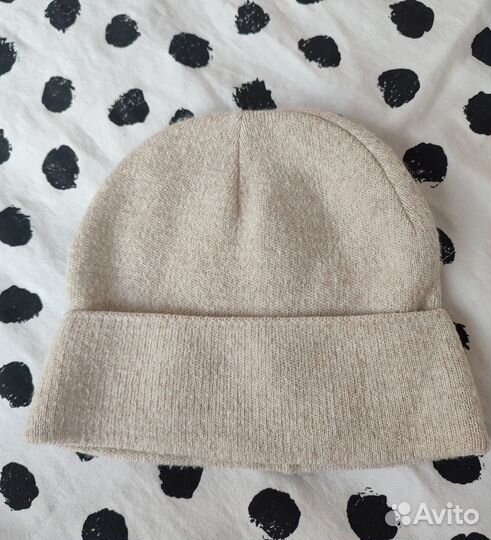Шапка Бежевая с блёстками