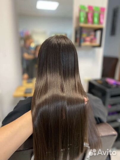 Кератиновое выпрямление волос ботокс SPA уход