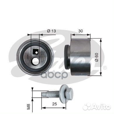 Натяжитель ремня грм T41139 T41139 Gates