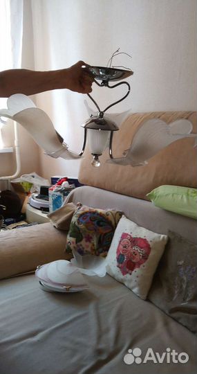 Люстра потолочная светодиодная с пультом