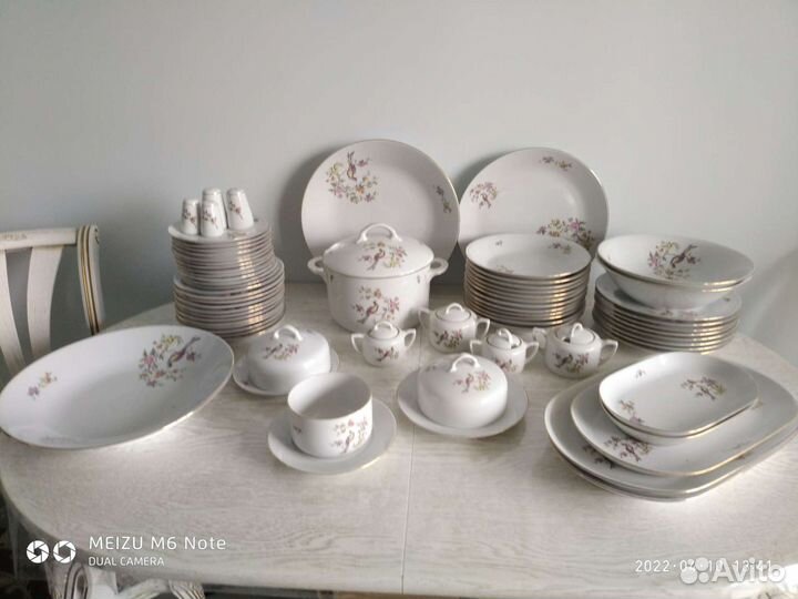 Сервиз столовой на 12 персон, новый, гдр