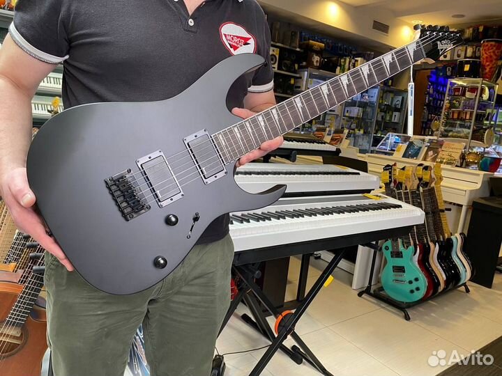 Электрогитара ibanez GIO GRG121DX-BKF black flat