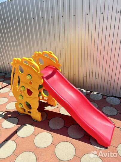 Детская горка пластиковая уличная бу