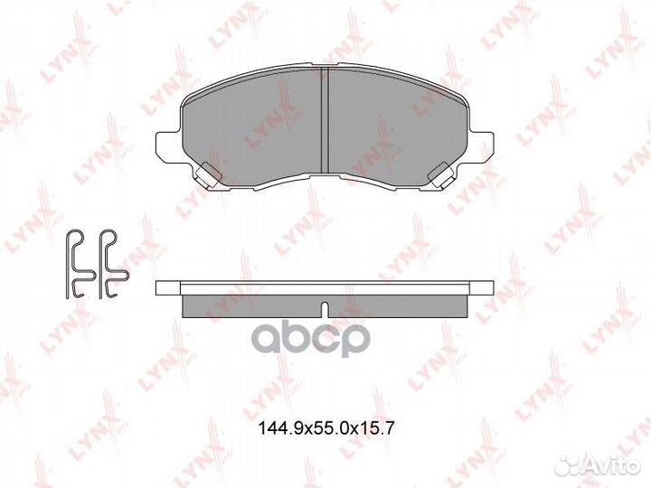 Колодки тормозные дисковые перед BD5504 LYN