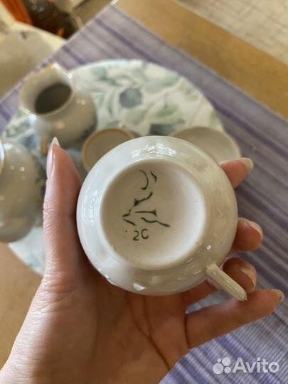 Кофейный фарфоровый сервиз СССР