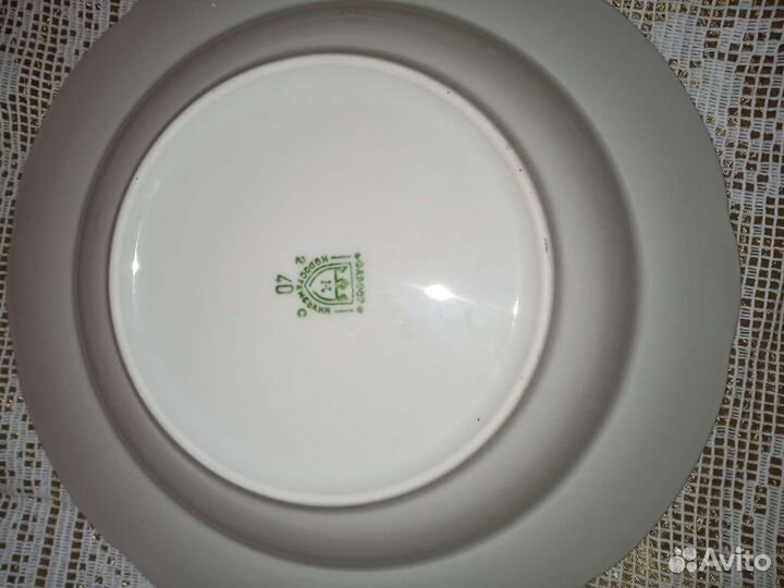 Тарелочки Коростень фарфор СССР