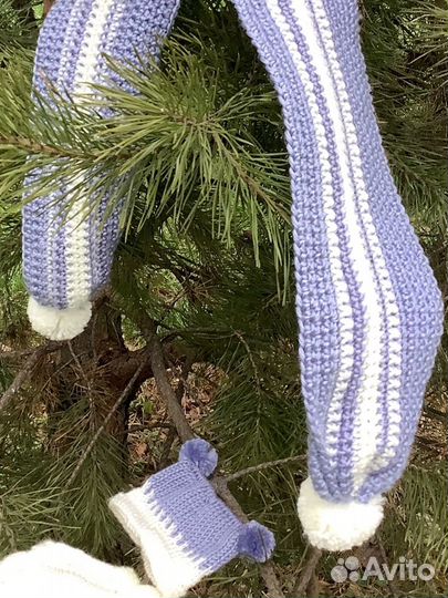 Шарф детский, вязаный, новый