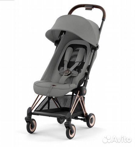 Коляска cybex coya Mirage Grey (Rosegold Frame)